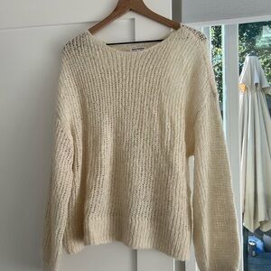 Reformation Cream Knit Sweater